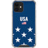 USA Flag Stars iPhone 12 Clear Case