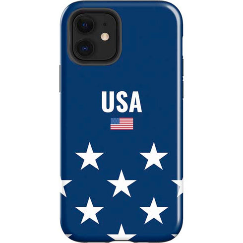USA Flag Stars iPhone 12 Impact Case