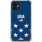 USA Flag Stars iPhone 12 Mini Clear Case