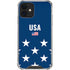 USA Flag Stars iPhone 12 Mini Clear Case