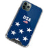USA Flag Stars iPhone 12 Pro Max Clear Case