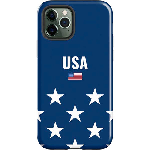 USA Flag Stars iPhone 12 Pro Max Impact Case