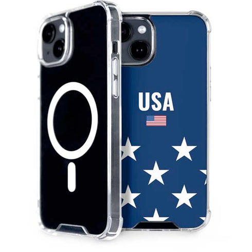 USA Flag Stars iPhone 13 MagSafe Case