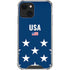 USA Flag Stars iPhone 13 Mini Clear Case