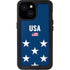 USA Flag Stars iPhone 13 Mini Waterproof Case