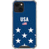 USA Flag Stars iPhone 14 Clear Case
