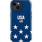 USA Flag Stars iPhone 15 Plus Impact Case
