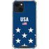 USA Flag Stars iPhone 15 Plus Clear Case