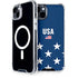 USA Flag Stars iPhone 14 Plus MagSafe Case