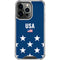 USA Flag Stars iPhone 14 Pro Clear Case