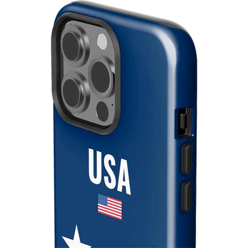 USA Flag Stars iPhone 15 Pro Impact Case