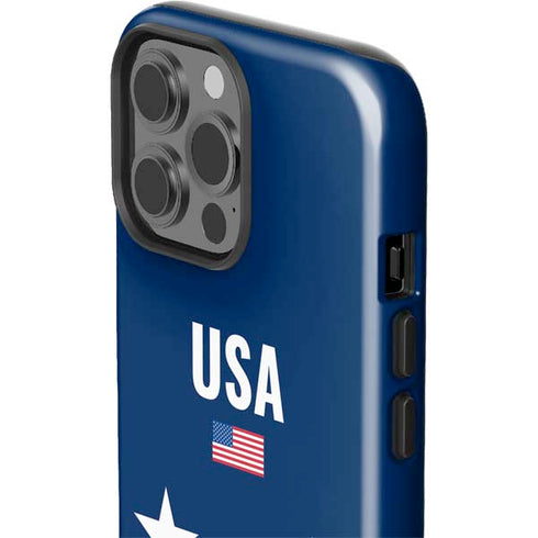 USA Flag Stars iPhone 15 Pro Max Impact Case