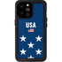 USA Flag Stars iPhone 14 Pro Max Waterproof Case