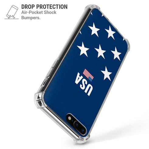 USA Flag Stars iPhone 7/8 Plus Clear Case