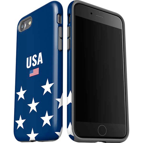 USA Flag Stars iPhone SE (2nd & 3rd Gen) Pro Case