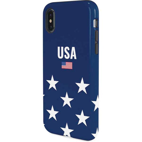 USA Flag Stars iPhone X Pro Case