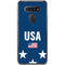 USA Flag Stars LG K51/Q51 Clear Case
