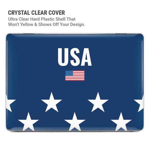 USA Flag Stars MacBook Air 13in M1 (2021) Case plus Skin