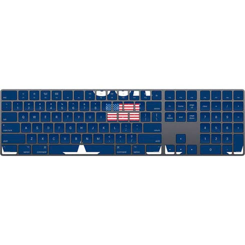 USA Flag Stars Magic Keyboard with Numeric Keypad Skin