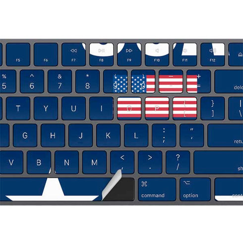 USA Flag Stars Magic Keyboard with Numeric Keypad Skin