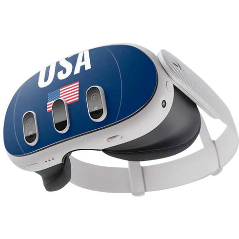 USA Flag Stars Meta Quest 3 Skin