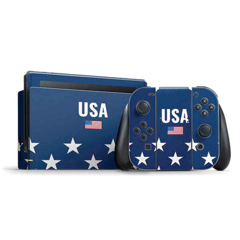USA Flag Stars Nintendo Switch Bundle Skin