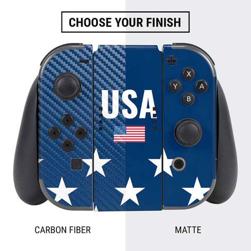 USA Flag Stars Nintendo Switch Bundle Skin
