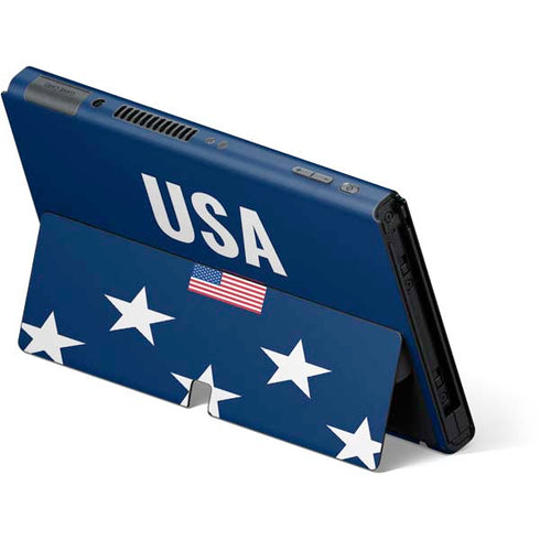 USA Flag Stars Nintendo Switch OLED (2021) Skin