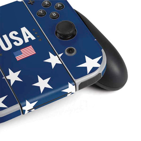 USA Flag Stars Nintendo Switch OLED (2021) Skin