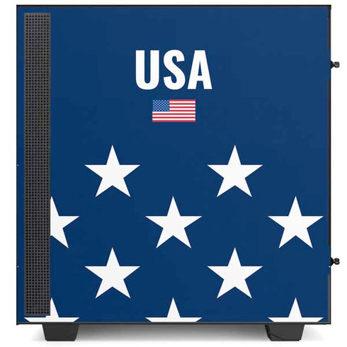 USA Flag Stars NZXT H510 Compact ATX Mid-Tower Case Skin