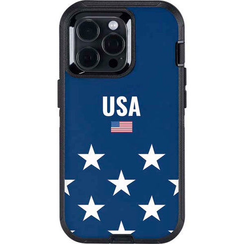 USA Flag Stars Otterbox Defender iPhone Skin