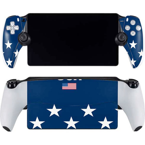 USA Flag Stars PlayStation Portal Remote Player Skin