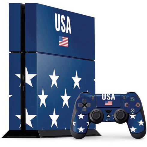 USA Flag Stars PS4 Console and Controller Bundle Skin