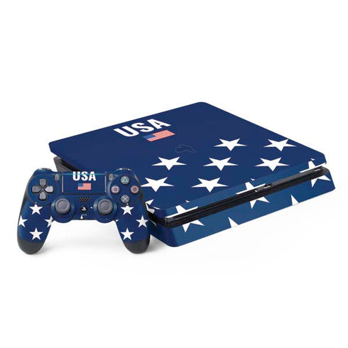 USA Flag Stars PS4 Slim Bundle Skin