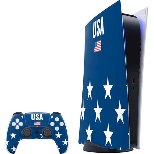 USA Flag Stars PS5 Digital Edition Bundle Skin