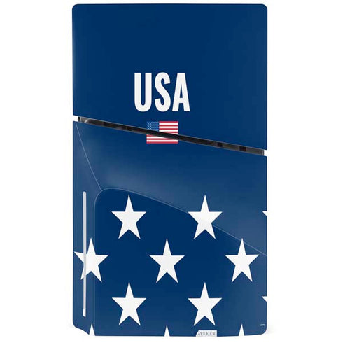 USA Flag Stars PS5 Slim Disk Bundle Skin
