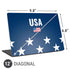 USA Flag Stars Universal Laptop 12in (9.8 x 6.8in) Skin