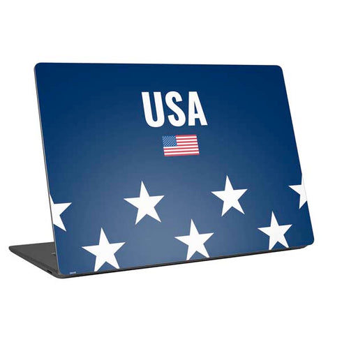 USA Flag Stars Universal Laptop 12in (9.8 x 6.8in) Skin