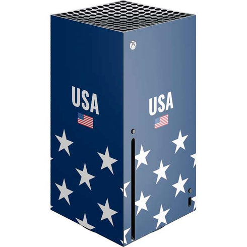 USA Flag Stars Xbox Series X Console Skin