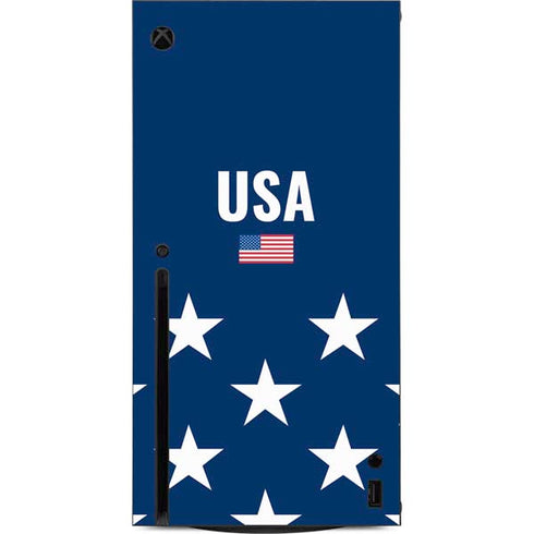 USA Flag Stars Xbox Series X Console Skin