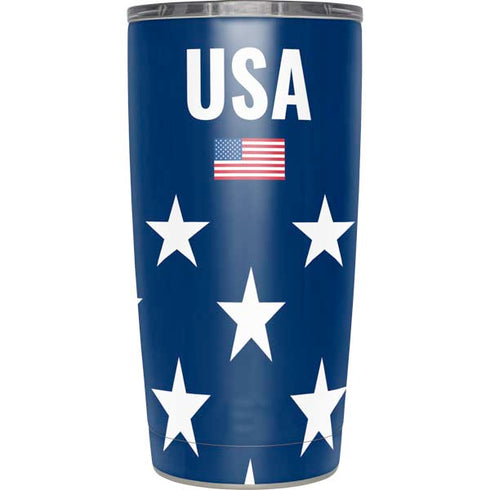 USA Flag Stars Yeti 20oz Tumbler Skin