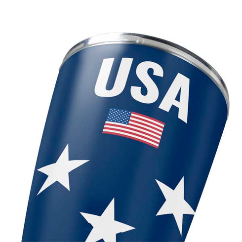 USA Flag Stars Yeti 20oz Tumbler Skin