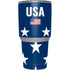 USA Flag Stars Yeti 30oz Rambler Tumbler Skin