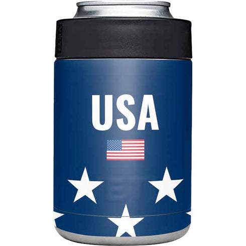 USA Flag Stars Yeti Colster Can Insulator Skin