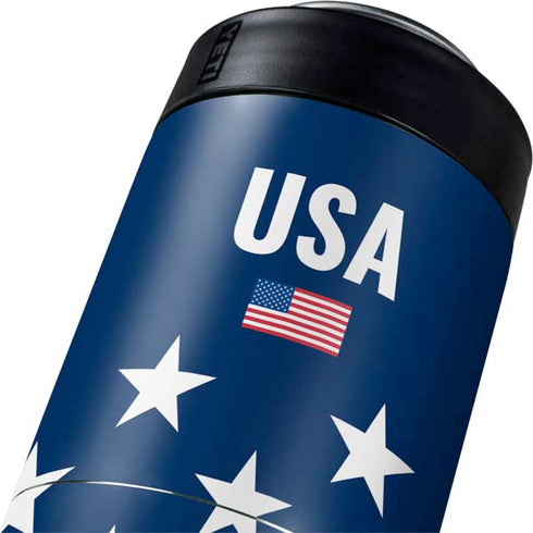 USA Flag Stars Yeti Colster Can Insulator Skin
