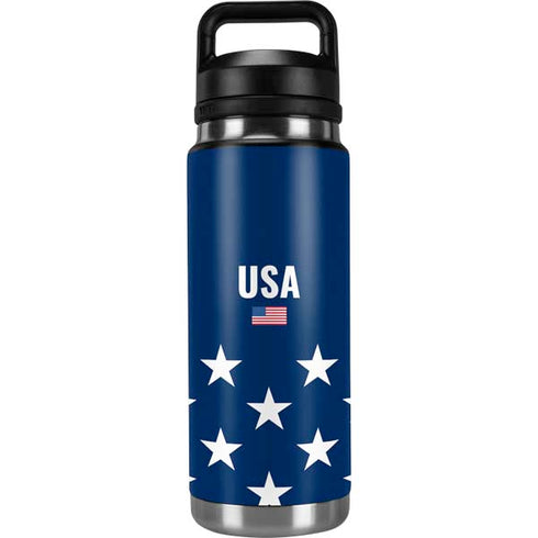 USA Flag Stars YETI Rambler 26oz Bottle Skin