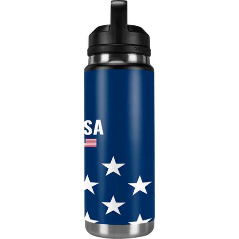 USA Flag Stars YETI Rambler 26oz Bottle Skin