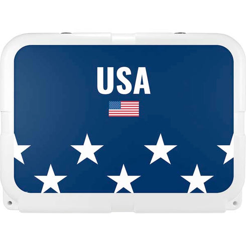 USA Flag Stars YETI Tundra 35 Hard Cooler Skin