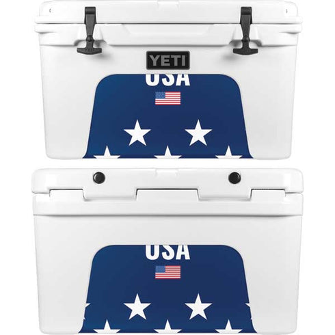 USA Flag Stars YETI Tundra 45 Hard Cooler Skin