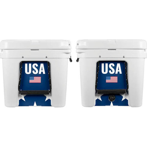 USA Flag Stars YETI Tundra 65 Hard Cooler Skin